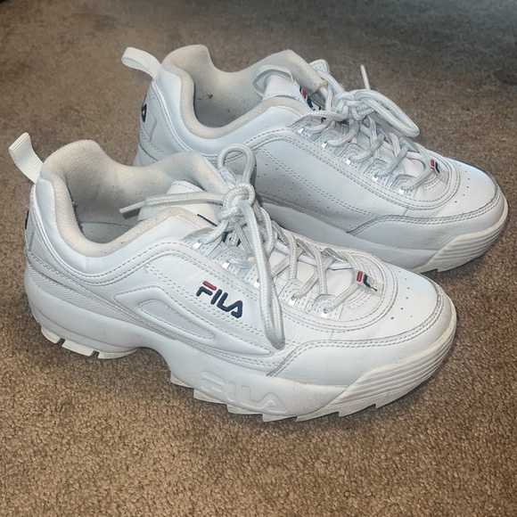 WOMEN'S FILA DISRUPTOR II PREMIUM SNEAKERS size 8.5 - Picture 2 of 4